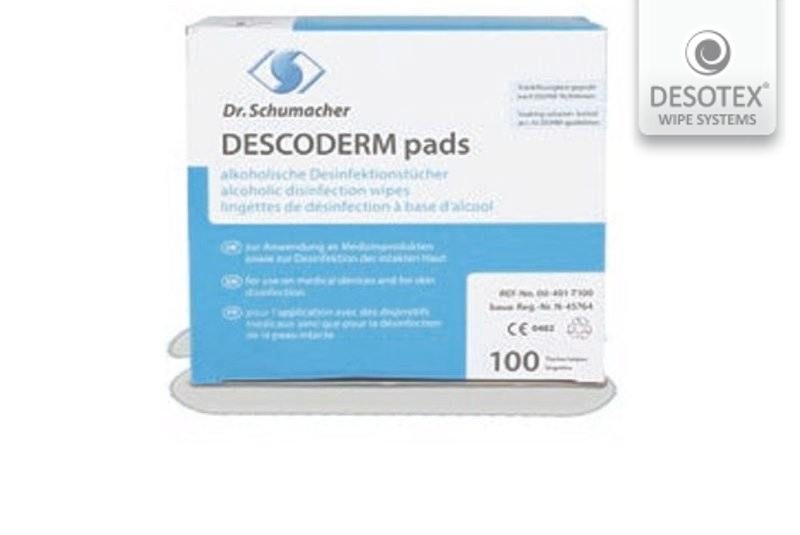 recomendado para personas alérgicas y personas de piel sensible DESCODERM pads